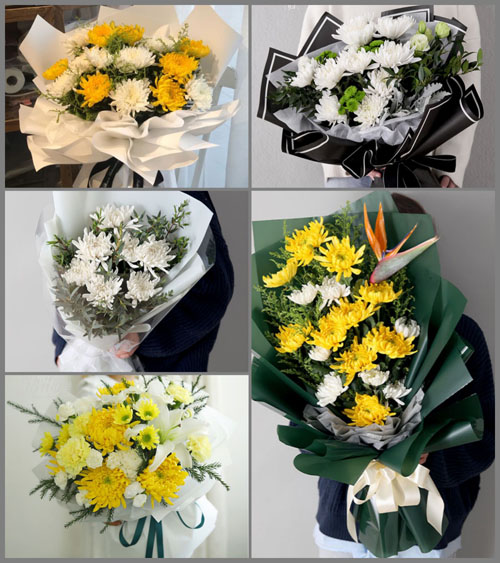 江苏泰州泰兴市广陵镇大有村白事花束代送